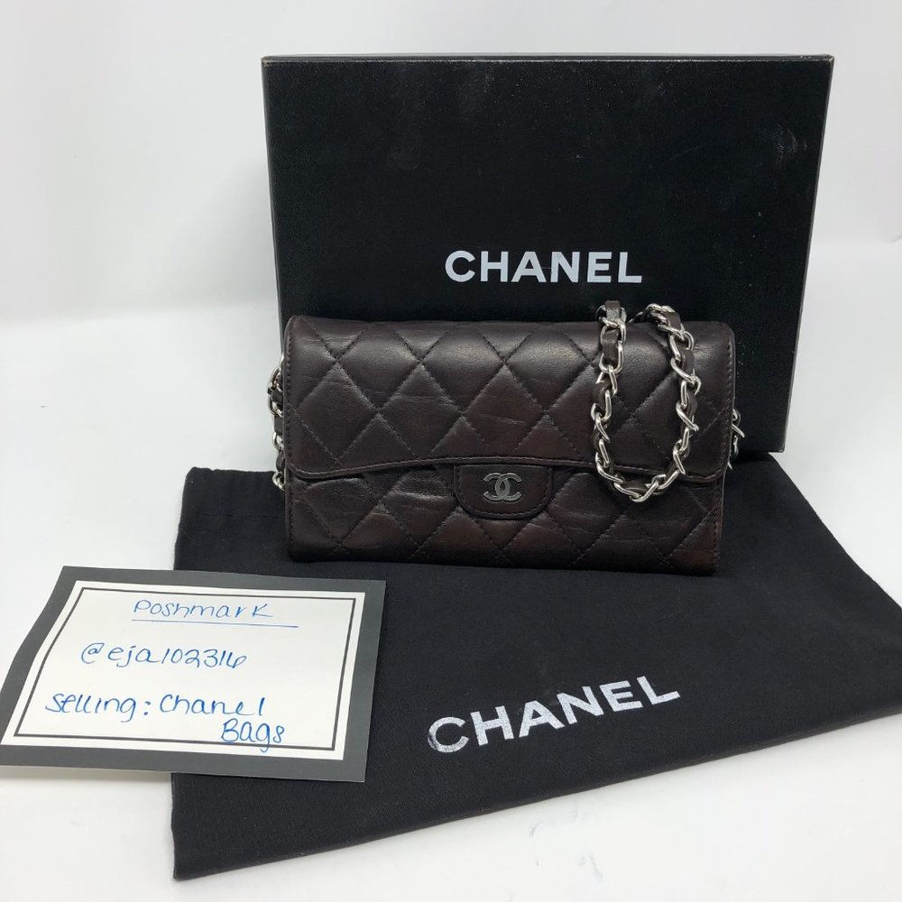 CHANEL Matelasse Flap Crossbody Purse Clutch WOC